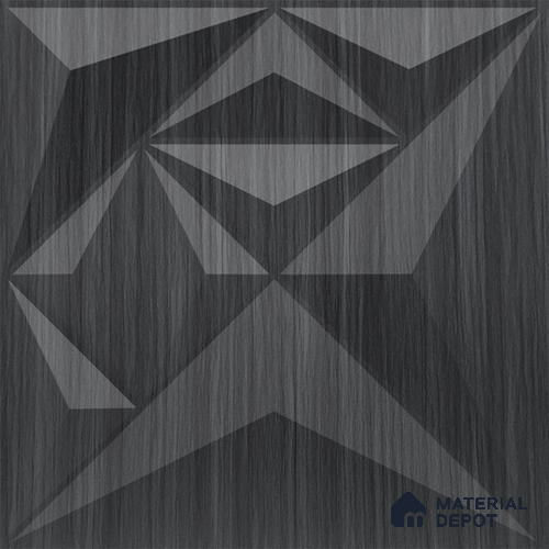 Grey Diamond PVC Matte Finish 3D Wall Panel | 20 in x 20 in | Gray Pine Wood - 15 mm | Suitable for Dining, Feature Wall & TV Unit | Width is Subjected to 5% Variation