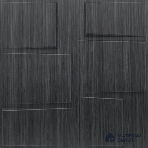 Grey Stream PVC Matte Finish 3D Wall Panel | 20 in x 20 in | Gray Pine Wood - 15 mm | Suitable for Dining, Feature Wall & TV Unit | Width is Subjected to 5% Variation