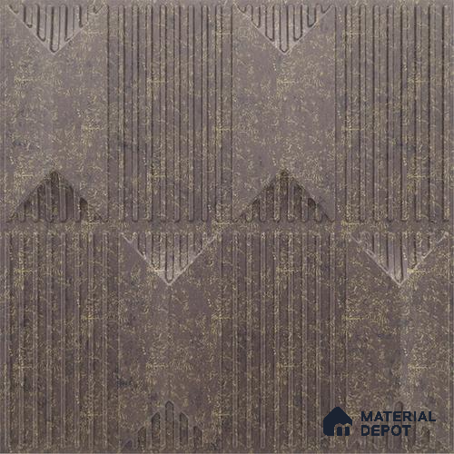Brown Artisan PVC Matte Finish 3D Wall Panel | 20 in x 20 in | Magnum Brown - 15 mm | Suitable for Dining, Feature Wall & TV Unit | Width is Subjected to 5% Variation