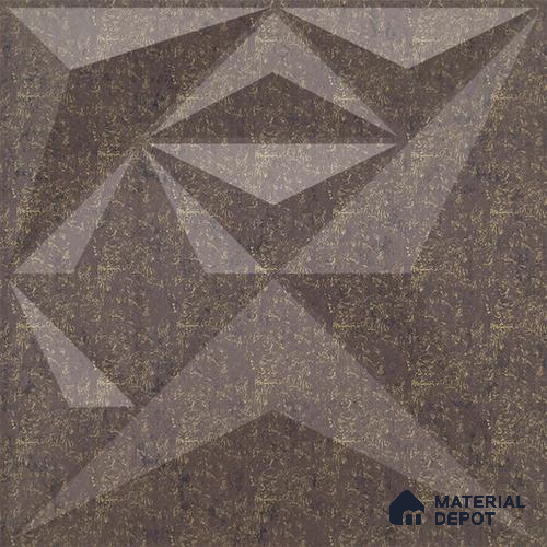 Brown Diamond PVC Matte Finish 3D Wall Panel | 20 in x 20 in | Magnum Brown - 15 mm | Suitable for Dining, Feature Wall & TV Unit | Width is Subjected to 5% Variation