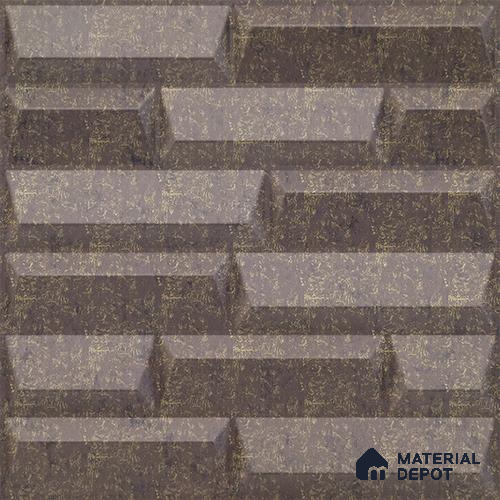 Brown Vault PVC Matte Finish 3D Wall Panel | 20 in x 20 in | Magnum Brown - 15 mm | Suitable for Dining, Feature Wall & TV Unit | Width is Subjected to 5% Variation