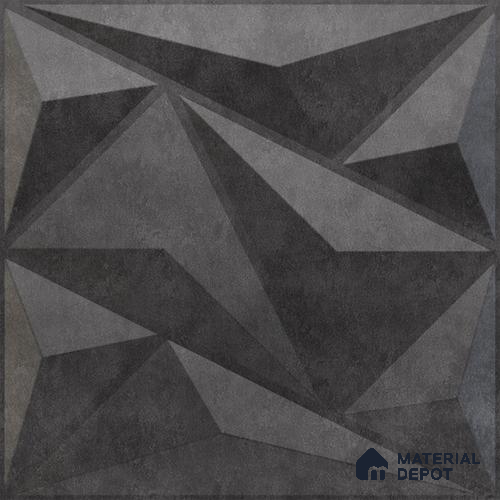 Grey Alps PVC Matte Finish 3D Wall Panel | 20 in x 20 in | Nexa Gray - 15 mm | Suitable for Dining, Feature Wall & TV Unit | Width is Subjected to 5% Variation