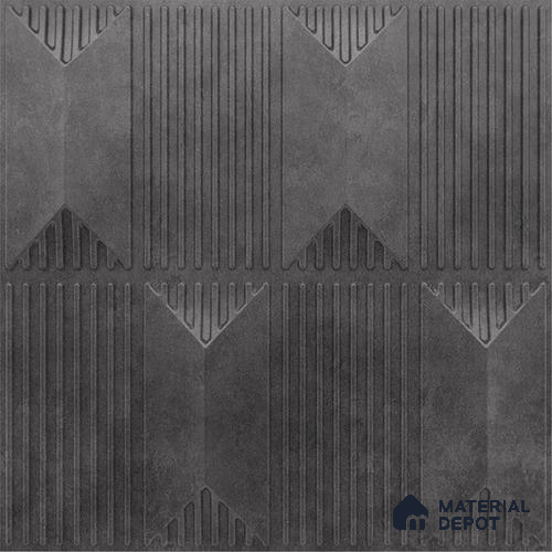 Grey Artisan PVC Matte Finish 3D Wall Panel | 20 in x 20 in | Nexa Gray - 15 mm | Suitable for Dining, Feature Wall & TV Unit | Width is Subjected to 5% Variation