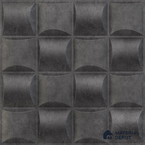 Grey Block PVC Matte Finish 3D Wall Panel | 20 in x 20 in | Nexa Gray - 15 mm | Suitable for Dining, Feature Wall & TV Unit | Width is Subjected to 5% Variation