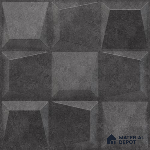 Grey Cubical PVC Matte Finish 3D Wall Panel | 20 in x 20 in | Nexa Gray - 15 mm | Suitable for Dining, Feature Wall & TV Unit | Width is Subjected to 5% Variation