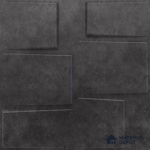 Grey Stream PVC Matte Finish 3D Wall Panel | 20 in x 20 in | Nexa Gray - 15 mm | Suitable for Dining, Feature Wall & TV Unit | Width is Subjected to 5% Variation