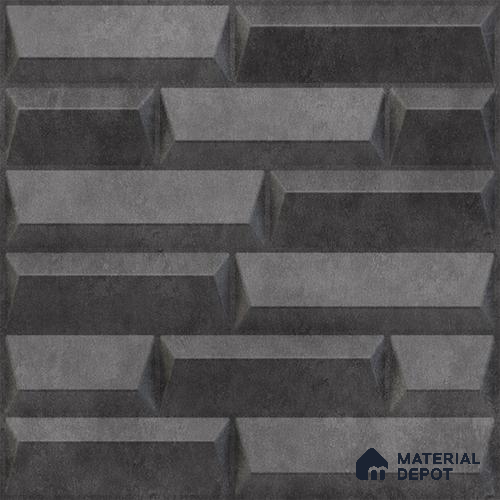 Grey Vault PVC Matte Finish 3D Wall Panel | 20 in x 20 in | Nexa Gray - 15 mm | Suitable for Dining, Feature Wall & TV Unit | Width is Subjected to 5% Variation