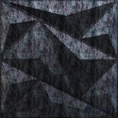 Black Alps PVC Matte Finish 3D Wall Panel | 20 in x 20 in | Thunder Black - 15 mm | Suitable for Dining, Feature Wall & TV Unit | Width is Subjected to 5% Variation