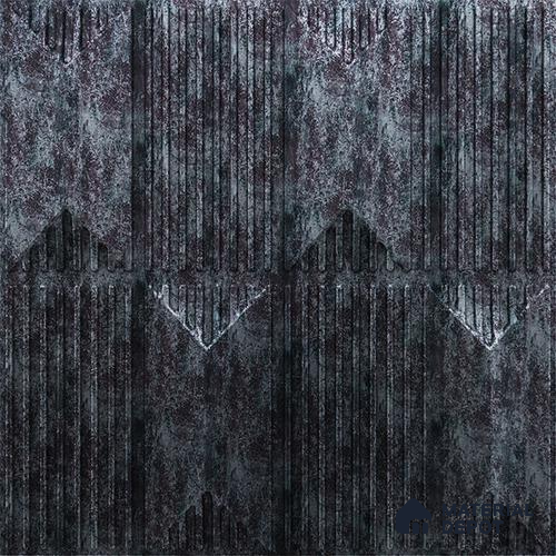 Black Artisan PVC Matte Finish 3D Wall Panel | 20 in x 20 in | Thunder Black - 15 mm | Suitable for Dining, Feature Wall & TV Unit | Width is Subjected to 5% Variation