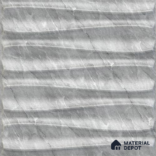 White Dune PVC Matte Finish 3D Wall Panel | 20 in x 20 in | White Marble - 15 mm | Suitable for Dining, Feature Wall & TV Unit | Width is Subjected to 5% Variation