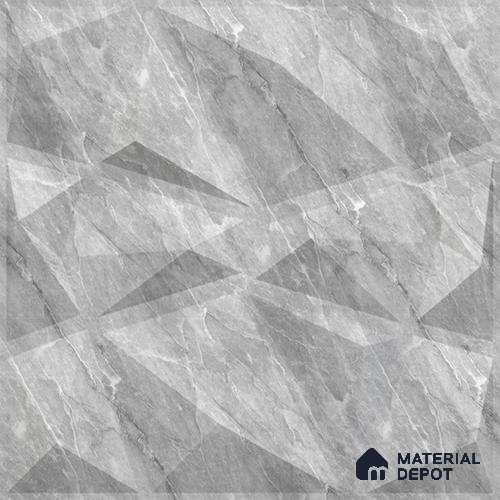 White Stone PVC Matte Finish 3D Wall Panel | 20 in x 20 in | White Marble - 15 mm | Suitable for Dining, Feature Wall & TV Unit | Width is Subjected to 5% Variation