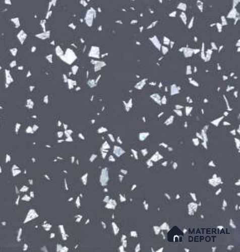 Grey Terrazzo Look 1008 SM 8 ft x 4 ft Texture Finish Decorative Laminate - 1 mm | Suitable for TV Unit, Wardrobe, Kitchen Cabinets