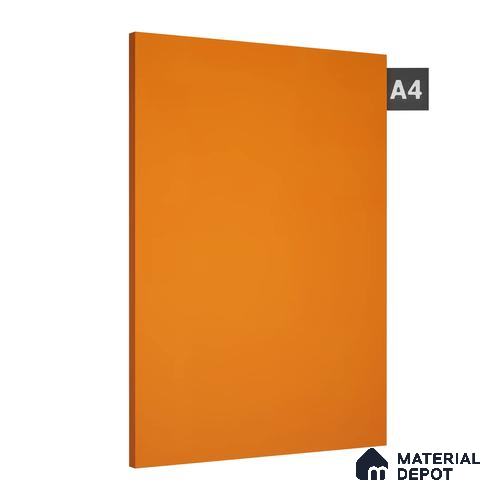 Orange Solid Colors Look 1025 UC 8 ft x 4 ft High Gloss Finish Decorative Laminate - 1 mm | Suitable for Living Room, Kitchen, Office