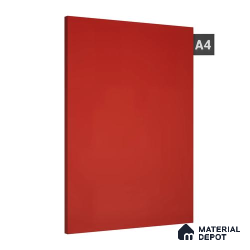 Red Solid Colors Look 1045 UC 8 ft x 4 ft High Gloss Finish Decorative Laminate - 1 mm | Suitable for Living Room, Kitchen, Office