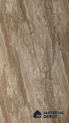 Brown Marble Look 1116 IM 8 ft x 4 ft Texture Finish Decorative Laminate - 1 mm | Suitable for TV Unit, Wardrobe, Kitchen Cabinets