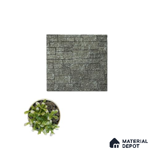 Brown Stone Look Charcoal Decorative Wall Panel PN 04524 8 ft x 2 ft - 4 mm | Suitable for Feature Wall, TV Unit & Living Room | Width is Subjected to 5% Variation