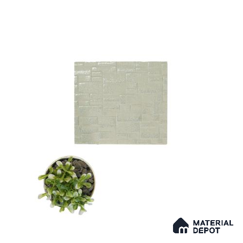 Cream Stone Look Charcoal Decorative Wall Panel PN 04513 8 ft x 2 ft - 4 mm | Suitable for Feature Wall, TV Unit & Living Room | Width is Subjected to 5% Variation