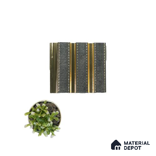 Black Patterned Louver PN 04544 8 ft x 4.9 inch Charcoal Panel - 12 mm | Suitable for Feature Wall, TV Unit & Living Room | Width is Subjected to 5% Variation