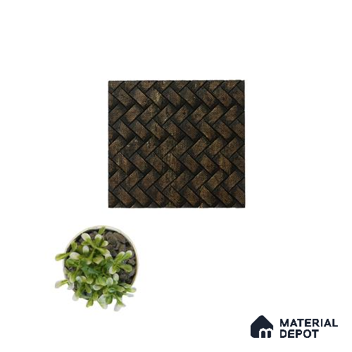 Brown Patterned Look Charcoal Decorative Wall Panel PN 04528 8 ft x 2 ft - 4 mm | Suitable for Feature Wall, TV Unit & Living Room | Width is Subjected to 5% Variation