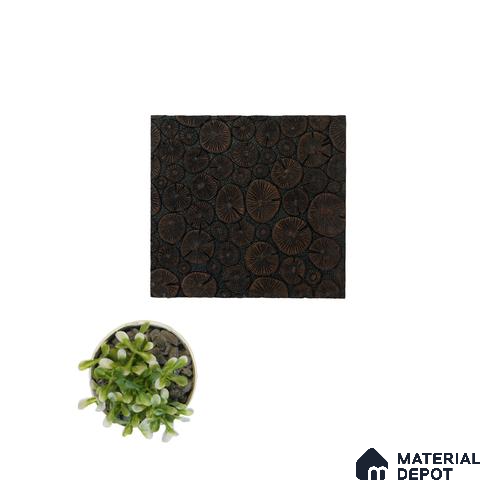 Brown Patterned Look Charcoal Decorative Wall Panel PN 04519 8 ft x 2 ft - 4 mm | Suitable for Feature Wall, TV Unit & Living Room | Width is Subjected to 5% Variation