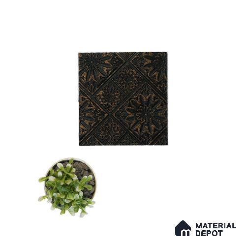 Brown Patterned Look Charcoal Decorative Wall Panel PN 04543 8 ft x 2 ft - 4 mm | Suitable for Feature Wall, TV Unit & Living Room | Width is Subjected to 5% Variation