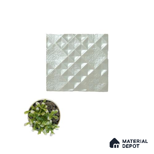 White Patterned Look Charcoal Decorative Wall Panel PN 04490 8 ft x 2 ft - 4 mm | Suitable for Feature Wall, TV Unit & Living Room | Width is Subjected to 5% Variation