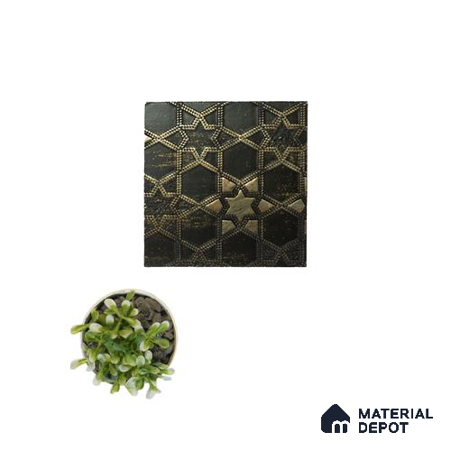 Black Patterned Look Charcoal Decorative Wall Panel PN 04525 8 ft x 2 ft - 4 mm | Suitable for Feature Wall, TV Unit & Living Room | Width is Subjected to 5% Variation