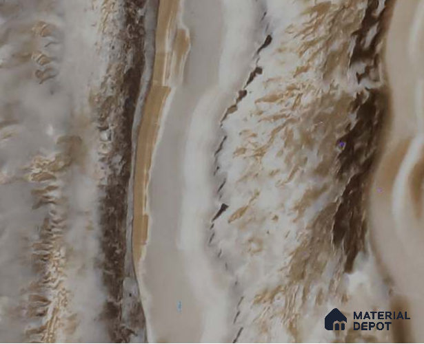 1164 PHG Cone Marble White Decorative Laminate of 1 mm with a High Gloss finish available for sale at Material Depot in Bangalore
