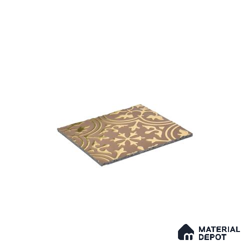 Gold Patterned Look Charcoal Decorative Wall Panel PN 04535 (1170) 8 ft x 2 ft - 4 mm | Suitable for Feature Wall, TV Unit & Living Room | Width is Subjected to 5% Variation