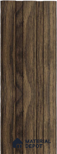 Brown Wooden Louver 1172 244 (Trend 1172) 8 ft x 4.9 inch Charcoal Panel - 12 mm | Suitable for Feature Wall, TV Unit & Living Room | Width is Subjected to 5% Variation
