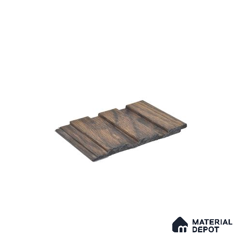 Brown Wooden Louver PN 04552 8 ft x 4.9 inch Charcoal Panel - 12 mm | Suitable for Feature Wall, TV Unit & Living Room | Width is Subjected to 5% Variation