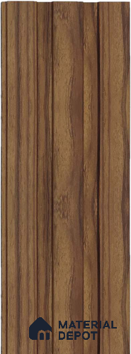 Brown Wooden Louver 1173 244 (Trend 1173) 8 ft x 4.9 inch Charcoal Panel - 12 mm | Suitable for Feature Wall, TV Unit & Living Room | Width is Subjected to 5% Variation