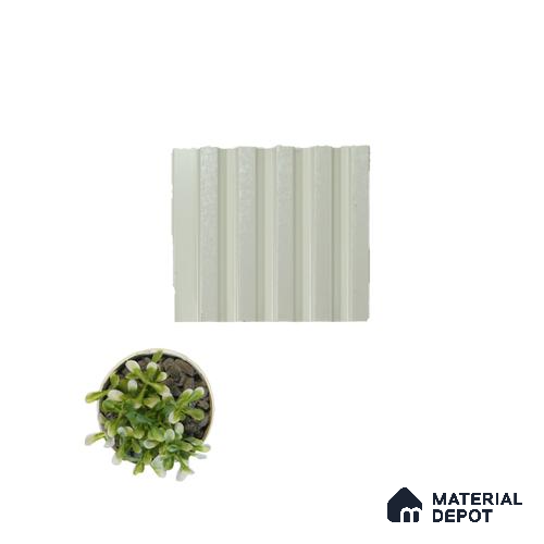 White Plain Colour Louver PN 04565 8 ft x 4.9 inch Charcoal Panel - 12 mm | Suitable for Feature Wall, TV Unit & Living Room | Width is Subjected to 5% Variation