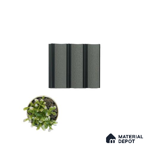 Grey Stone Louver PN 04568 8 ft x 4.9 inch Charcoal Panel - 12 mm | Suitable for Feature Wall, TV Unit & Living Room | Width is Subjected to 5% Variation