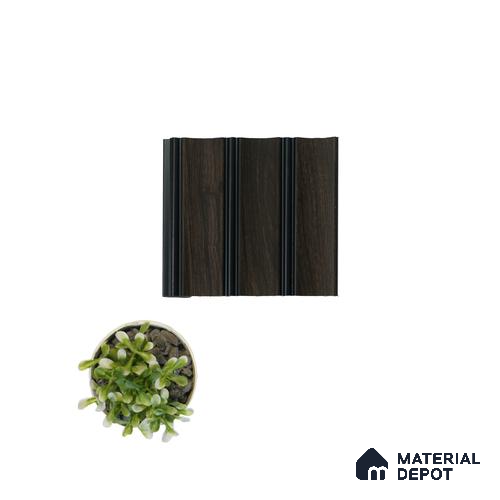Brown Wooden Louver PN 04570 8 ft x 4.9 inch Charcoal Panel - 12 mm | Suitable for Feature Wall, TV Unit & Living Room | Width is Subjected to 5% Variation