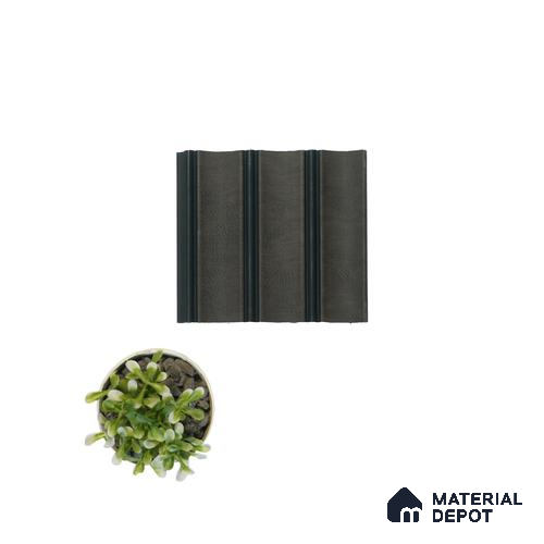 Black Wooden Louver PN 04571 8 ft x 4.9 inch Charcoal Panel - 12 mm | Suitable for Feature Wall, TV Unit & Living Room | Width is Subjected to 5% Variation