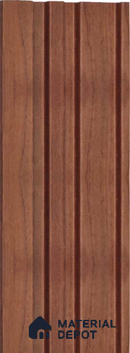 Brown Wooden Louver 1192 244 (Trend 1192) 8 ft x 4.9 inch Charcoal Panel - 12 mm | Suitable for Feature Wall, TV Unit & Living Room | Width is Subjected to 5% Variation