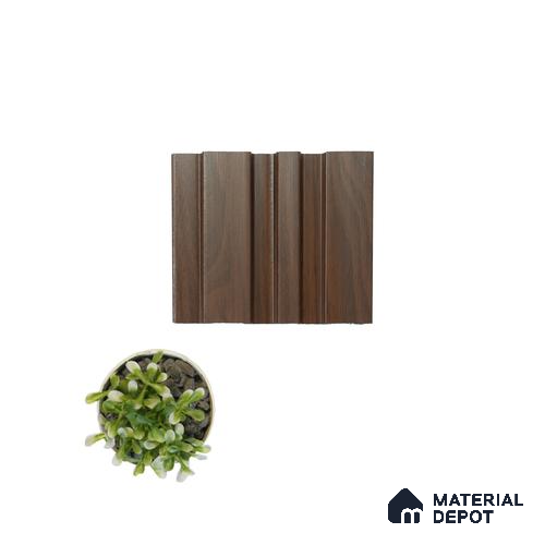 Brown Wooden Louver PN 04572 8 ft x 4.9 inch Charcoal Panel - 12 mm | Suitable for Feature Wall, TV Unit & Living Room | Width is Subjected to 5% Variation