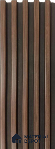 Brown Wooden Louver 1197 244 (Trend 1197) 8 ft x 4.9 inch Charcoal Panel - 12 mm | Suitable for Feature Wall, TV Unit & Living Room | Width is Subjected to 5% Variation