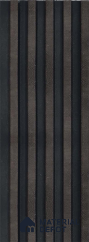 Black Wooden Louver 1198 244 (Trend 1198) 8 ft x 4.9 inch Charcoal Panel - 12 mm | Suitable for Feature Wall, TV Unit & Living Room | Width is Subjected to 5% Variation