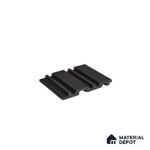 Black Wooden Louver 1211 244 (Trend 1211) 8 ft x 4.9 inch Charcoal Panel - 12 mm | Suitable for Feature Wall, TV Unit & Living Room | Width is Subjected to 5% Variation
