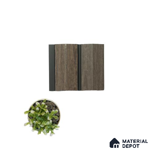 Brown Wooden Louver PN 04593 8 ft x 4.9 inch Charcoal Panel - 12 mm | Suitable for Feature Wall, TV Unit & Living Room | Width is Subjected to 5% Variation