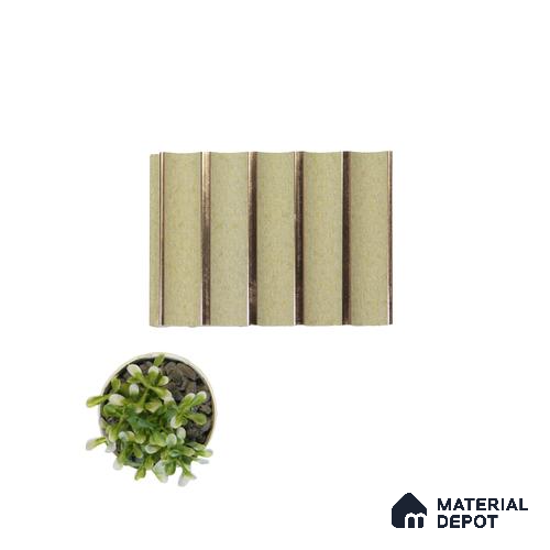 Silver Stone Louver PN 04594 8 ft x 4.9 inch Charcoal Panel - 12 mm | Suitable for Feature Wall, TV Unit & Living Room | Width is Subjected to 5% Variation