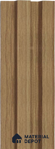 Brown Wooden Louver 1222 244 (Trend 1222) 8 ft x 4.9 inch Charcoal Panel - 12 mm | Suitable for Feature Wall, TV Unit & Living Room | Width is Subjected to 5% Variation