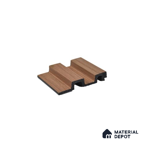 Brown Wooden Louver PN 04601 8 ft x 4.9 inch Charcoal Panel - 12 mm | Suitable for Feature Wall, TV Unit & Living Room | Width is Subjected to 5% Variation