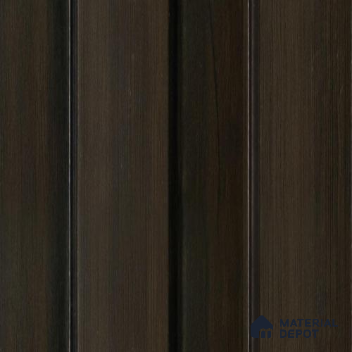 Brown Wooden Louver PN 04603 8 ft x 4.9 inch Charcoal Panel - 12 mm | Suitable for Feature Wall, TV Unit & Living Room | Width is Subjected to 5% Variation