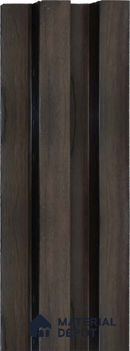 Brown Wooden Louver 1224 244 (Trend 1224) 8 ft x 4.9 inch Charcoal Panel - 12 mm | Suitable for Feature Wall, TV Unit & Living Room | Width is Subjected to 5% Variation