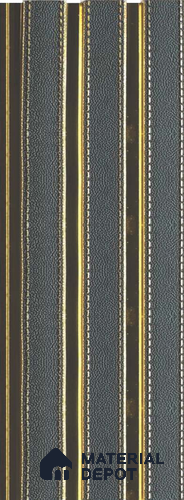 Black Leather Louver 1228 244 (Trend 1228) 8 ft x 4.9 inch Charcoal Panel - 12 mm | Suitable for Feature Wall, TV Unit & Living Room | Width is Subjected to 5% Variation