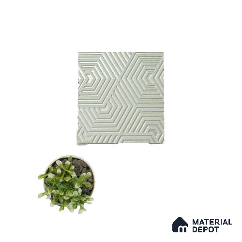 Silver Geometric Look Charcoal Decorative Wall Panel PN 04506 8 ft x 2 ft - 4 mm | Suitable for Feature Wall, TV Unit & Living Room | Width is Subjected to 5% Variation
