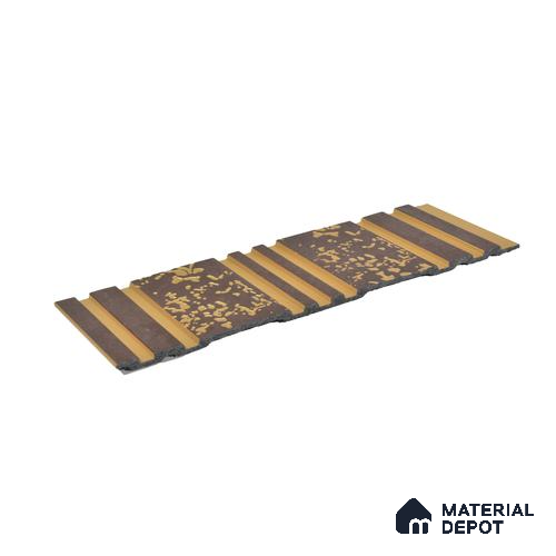 Brown Patterned Look Charcoal Decorative Wall Panel PN 04477 8 ft x 1 ft - 4 mm | Suitable for Feature Wall, TV Unit & Living Room | Width is Subjected to 5% Variation